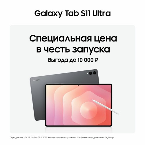 Планшет Samsung Galaxy Tab S11 Ultra SM-X930 12/512GB Wi-Fi (серый) 9