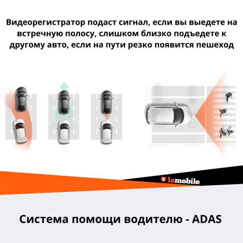 Видеорегистратор 70mai Dash Cam M500 64GB (черный) 7