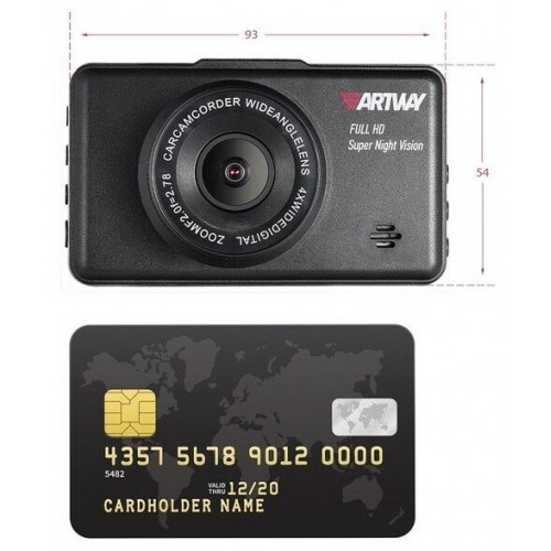 Видеорегистратор Artway AV-396 Super Night Vision (черный) 3