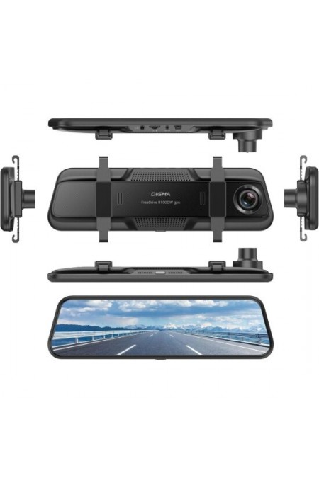 Видеорегистратор Digma FreeDrive 8100DW (FD8100DWG) (черный) 2
