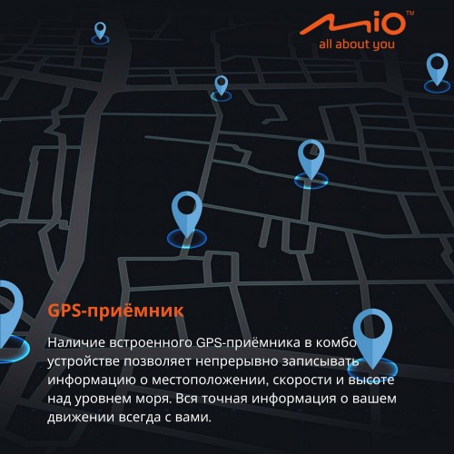 Видеорегистратор Mio R45 (черный) 6