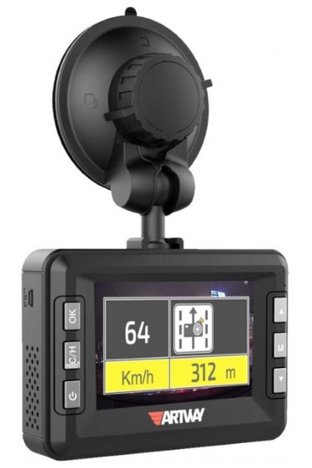 Видеорегистратор с радар-детектором Artway MD-105 (черный/серебристый) 