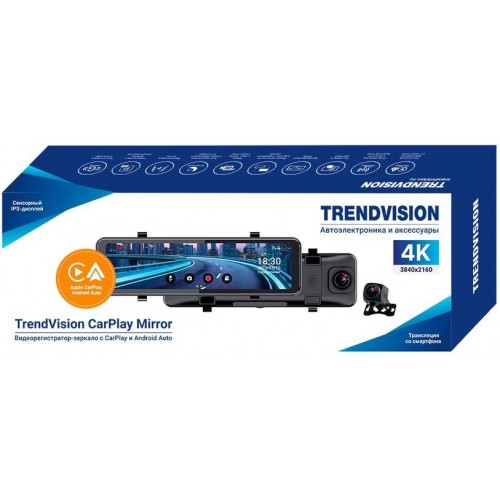 Видеорегистратор TrendVision CarPlay Mirror (черный) 2