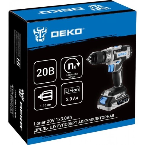 Дрель-шуруповерт Deko Loner 20V (085-1006) 4
