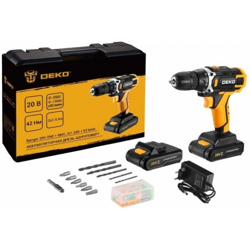 Дрель-шуруповерт Deko Banger 20V ONE (083-1043) 1