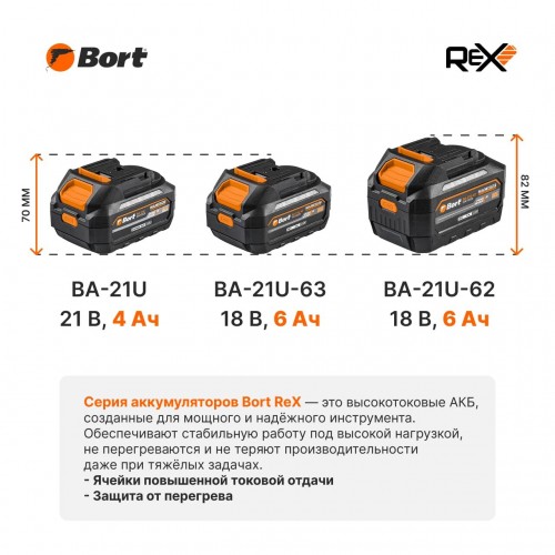 Дрель-шуруповерт BORT BA-21U (93415926) 4