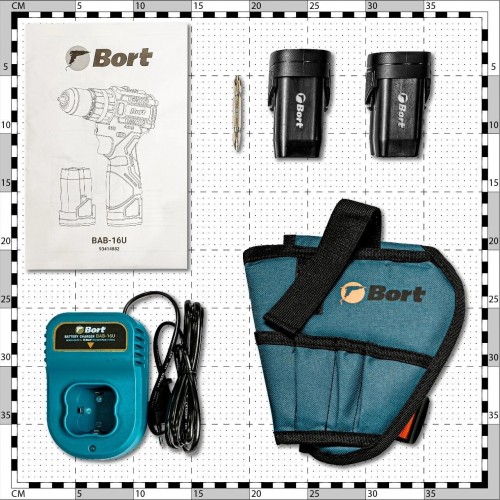 Дрель-шуруповерт BORT BAB-16U (93414882) 7