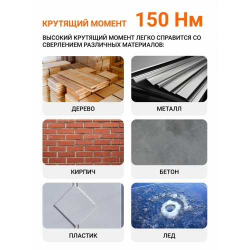 Дрель-шуруповерт BORT BAB-21X (93414929) без АКБ и ЗУ 3