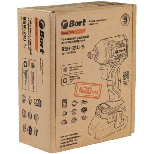 Дрель-шуруповерт BORT BSR-21U-S (93418675) без АКБ и ЗУ 8