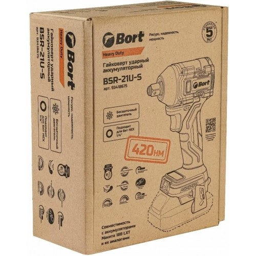Дрель-шуруповерт BORT BSR-21U-S (93418675) без АКБ и ЗУ 6