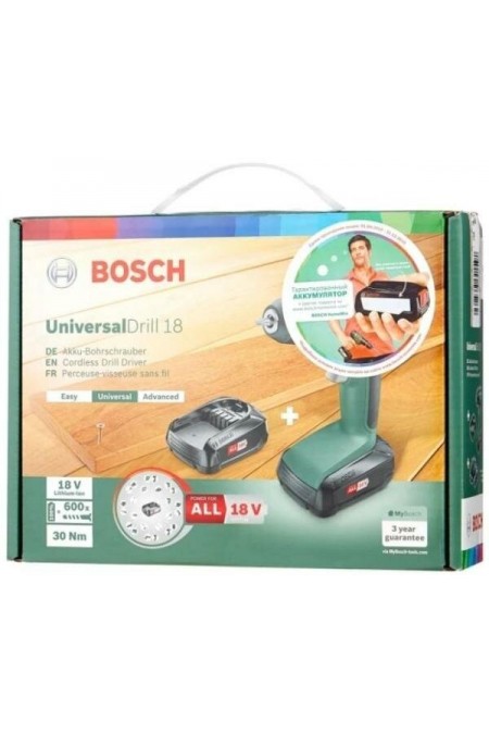 Дрель-шуруповерт Bosch UniversalDrill 18 (06039C8005) 6