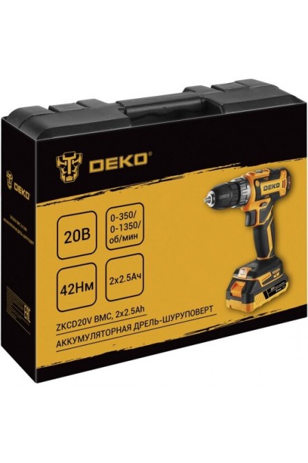 Дрель-шуруповерт DEKO DKCD20-Li (085-1123) 1