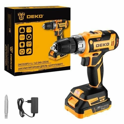 Дрель-шуруповерт Deko DKCD20FU-Li (063-4149) 