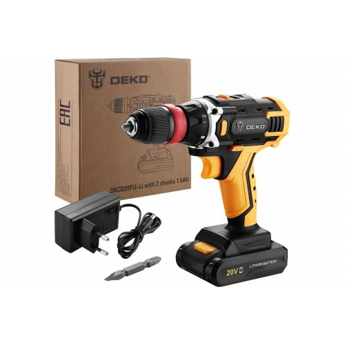 Дрель-шуруповерт Deko DKCD20FU-Li (063-4176) 1