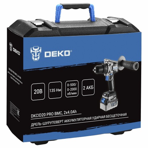 Дрель-шуруповерт Deko DKCID20 PRO (063-4437) 5