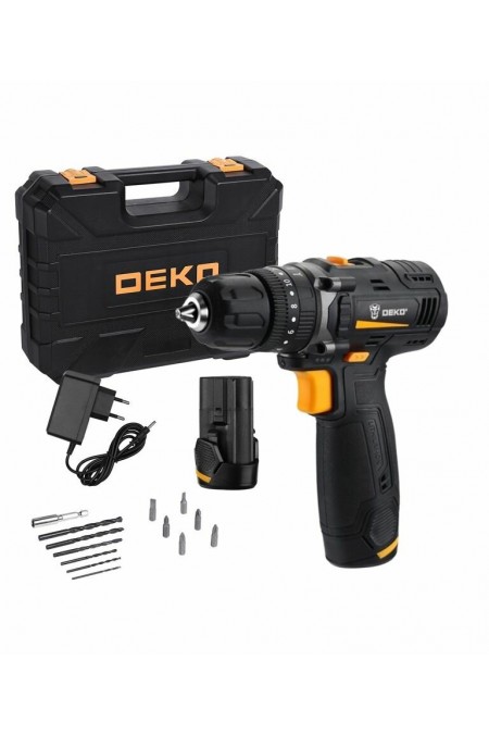 Дрель-шуруповерт DEKO GCD12DU SET4 в кейсе оснастка 13 шт (063-4038) 3