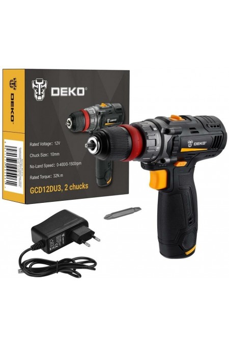 Дрель-шуруповерт Deko GCD12DU3 (063-4114) 