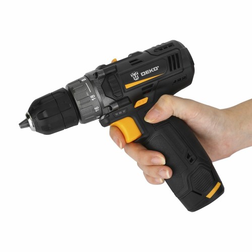 Дрель-шуруповерт Deko GCD12DU3 Set 2 FU-Li-Ion + оснастка 13 предметов (063-4146) 2