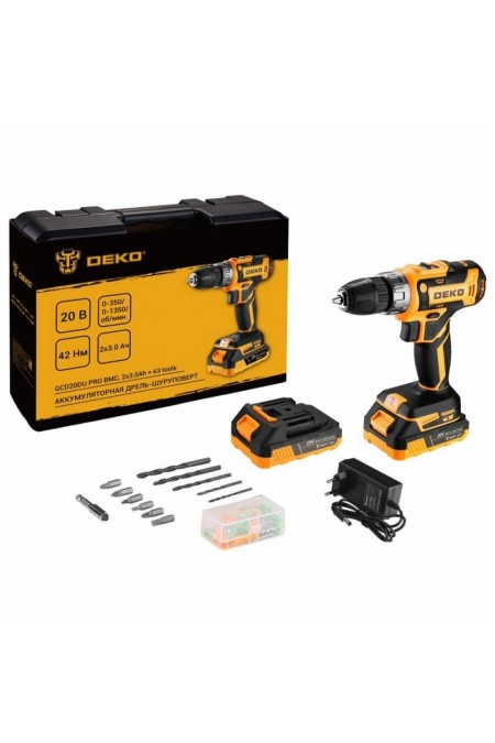 Дрель-шуруповерт Deko GCD20DU PRO (083-1039) 1