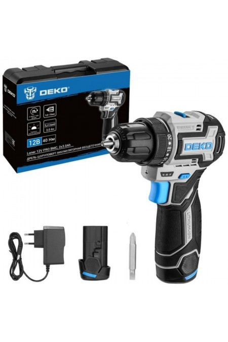 Дрель-шуруповерт Deko Loner 12V PRO (085-1011) 