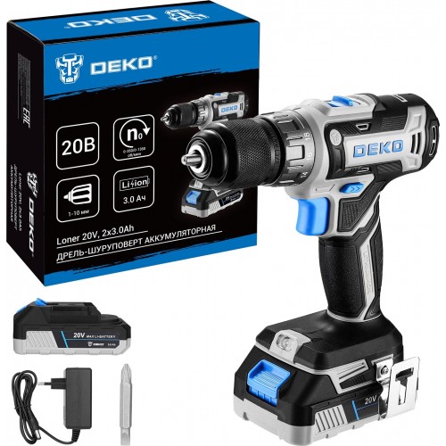 Дрель-шуруповерт Deko Loner 20 V (085-1005) 1