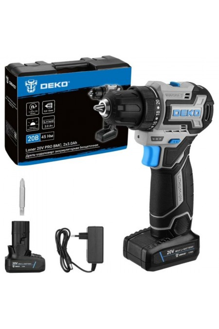 Дрель-шуруповерт Deko Loner 20V PRO (085-1010) 