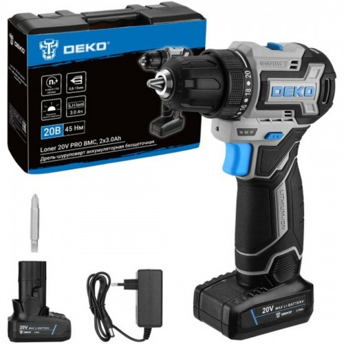Дрель-шуруповерт Deko Loner 20V PRO (085-1010) 