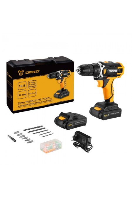 Дрель-шуруповерт Deko Sharker 16V (083-1041) 