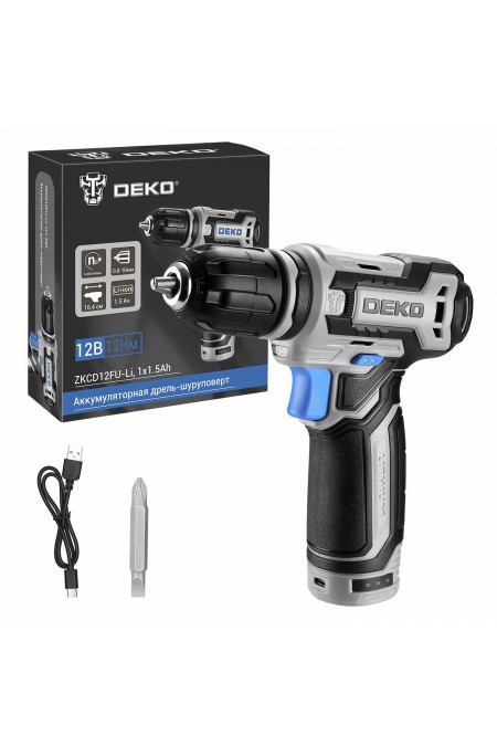 Дрель-шуруповерт Deko ZKCD12FU-Li (063-4141) 