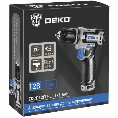 Дрель-шуруповерт Deko ZKCD12FU-Li (063-4141) 3