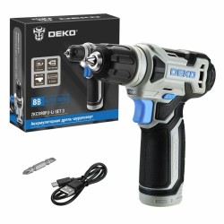 Дрель-шуруповерт DEKO ZKCD80FU-Li SET 3 в кейсе (063-4128)