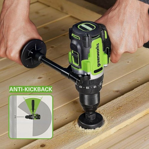 Дрель-шуруповерт GreenWorks GD24DD140 (3707607) без АКБ и ЗУ 7