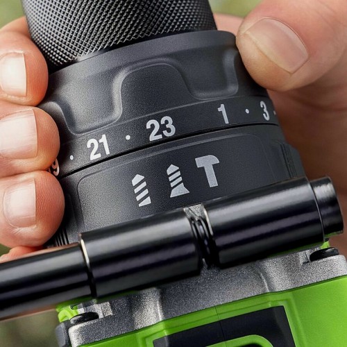 Дрель-шуруповерт GreenWorks GD24DD140 (3707607) без АКБ и ЗУ 8