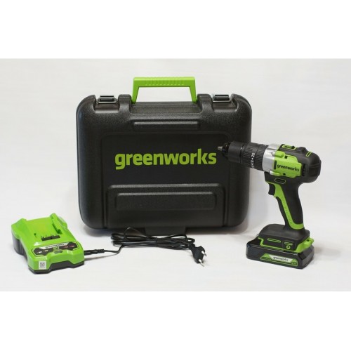 Дрель-шуруповерт GreenWorks GD24DD35K2 (3704007UA) 2