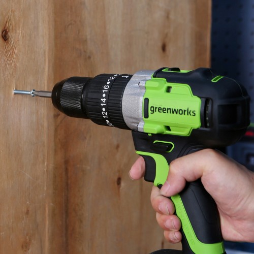 Дрель-шуруповерт GreenWorks GD24DD60 (3704107) без АКБ и ЗУ 9