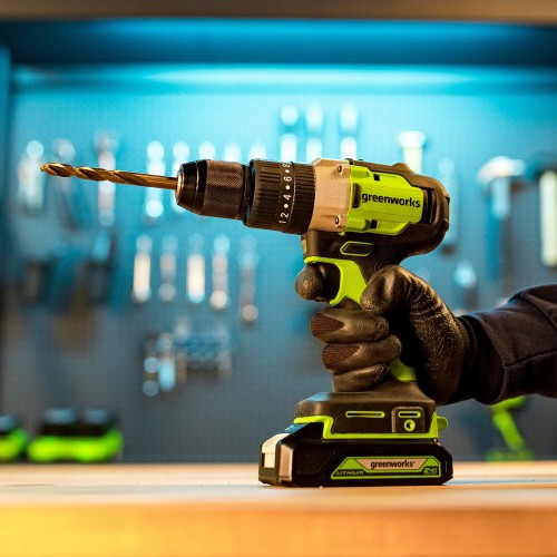 Дрель-шуруповерт Greenworks GD24DD60K2 (3704107UA) 8