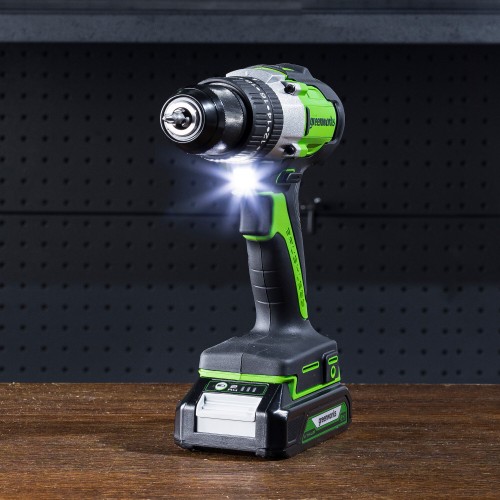 Дрель-шуруповерт Greenworks GD24DD60K2 (3704107UA) 9