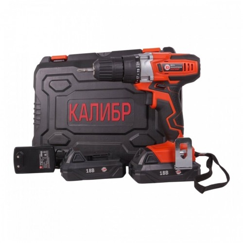 Дрель-шуруповерт КАЛИБР ДА-18-2А+ 2