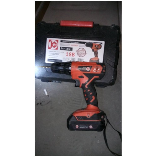 Дрель-шуруповерт КАЛИБР ДА-18-2А+ 6