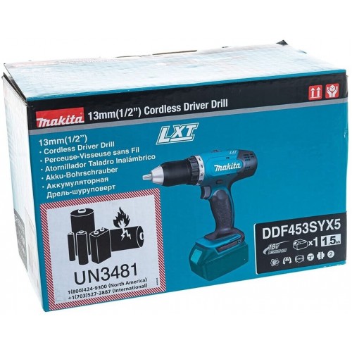 Дрель-шуруповерт Makita DDF453SYX5 3