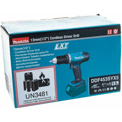 Дрель-шуруповерт Makita DDF453SYX5 9