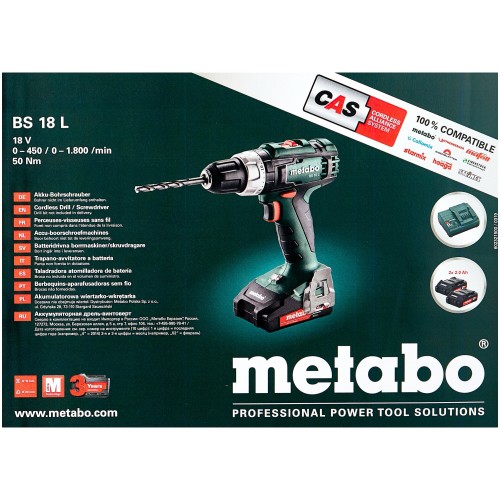 Дрель-шуруповерт Metabo BS 18 L (602321500) 6