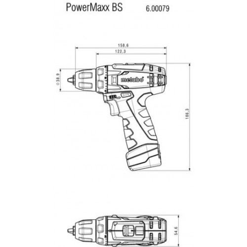 Дрель-шуруповерт Metabo PowerMaxx BS (600079550) 2