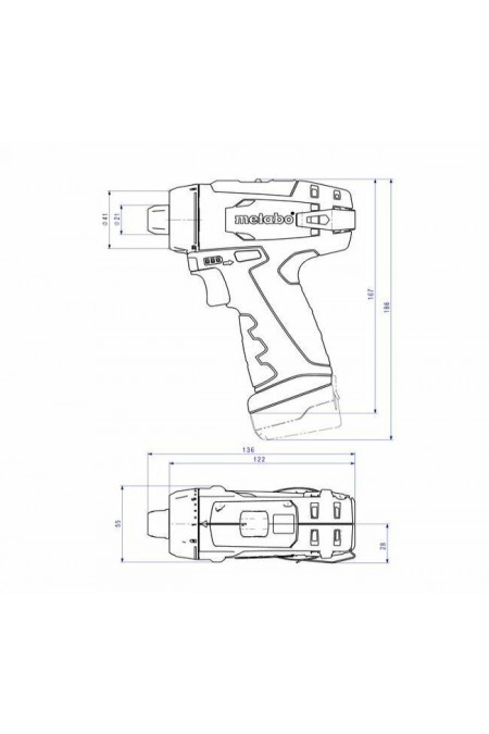 Дрель-шуруповерт Metabo PowerMaxx BS Basic (600080500) 6