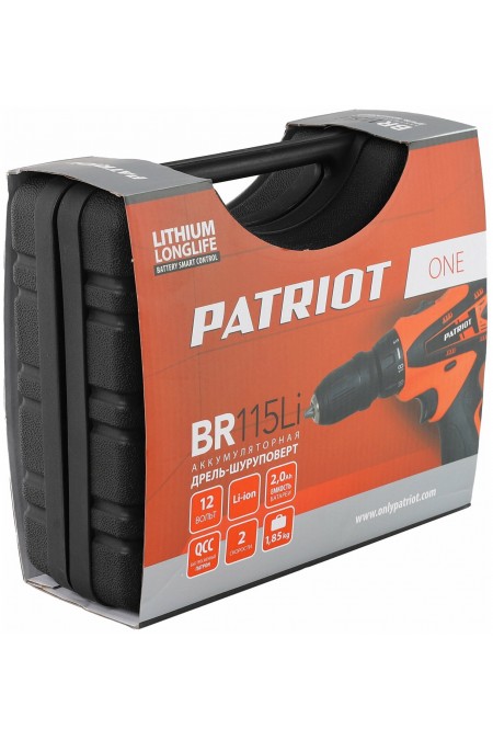 Дрель-шуруповерт Patriot BR 115Li Li-Ion 12V (180201115) 2