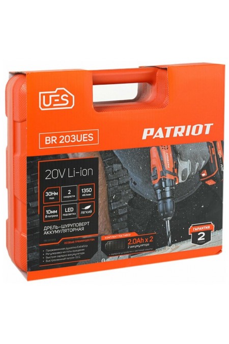 Дрель-шуруповерт PATRIOT BR 203UES (180201203) 5