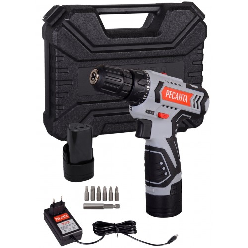 Дрель-шуруповерт Ресанта ДА-12-2ЛК (75/14/2) 7