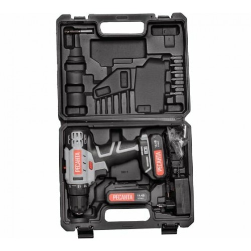 Дрель-шуруповерт Ресанта ДА-14-2ЛК (75/14/4) 1