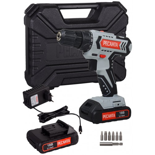 Дрель-шуруповерт Ресанта ДА-18-2ЛК (75/14/5) 5