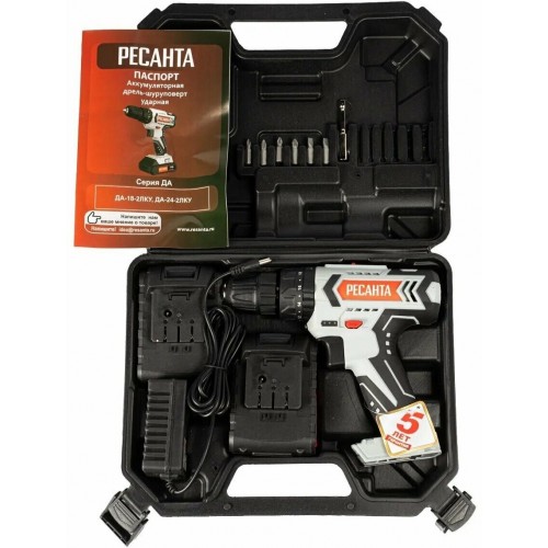 Дрель-шуруповерт Ресанта ДА-18-2ЛК-У (75/14/6) 3